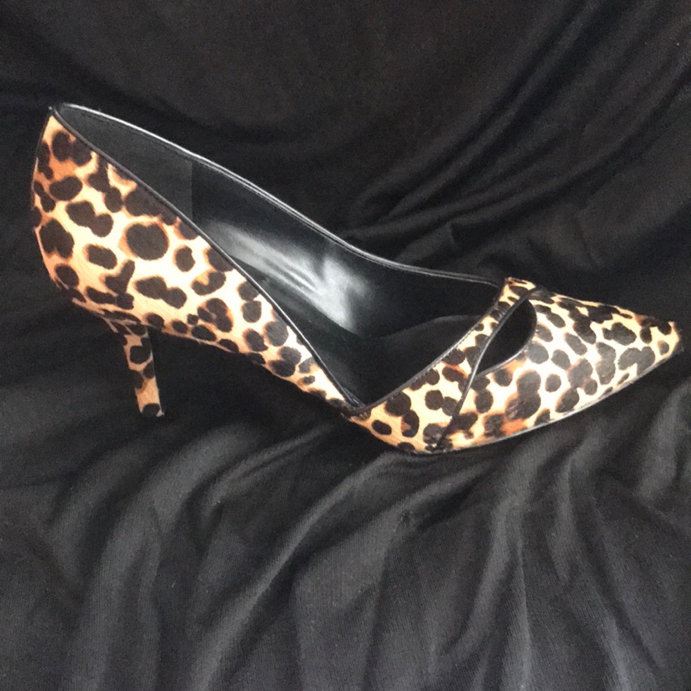 Calf skin leopard print Nine West held - size 11 - Picture 3 of 7